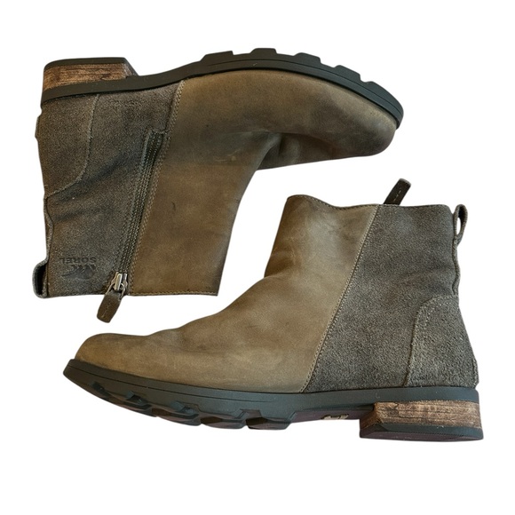 Womens SOREL Emelie Zip Waterproof Ankle Bootie Size 10.5 - Picture 1 of 8